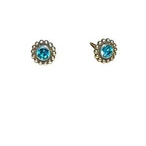 Brighton collectibles earrings Twinkle mini posts studs blue topaz